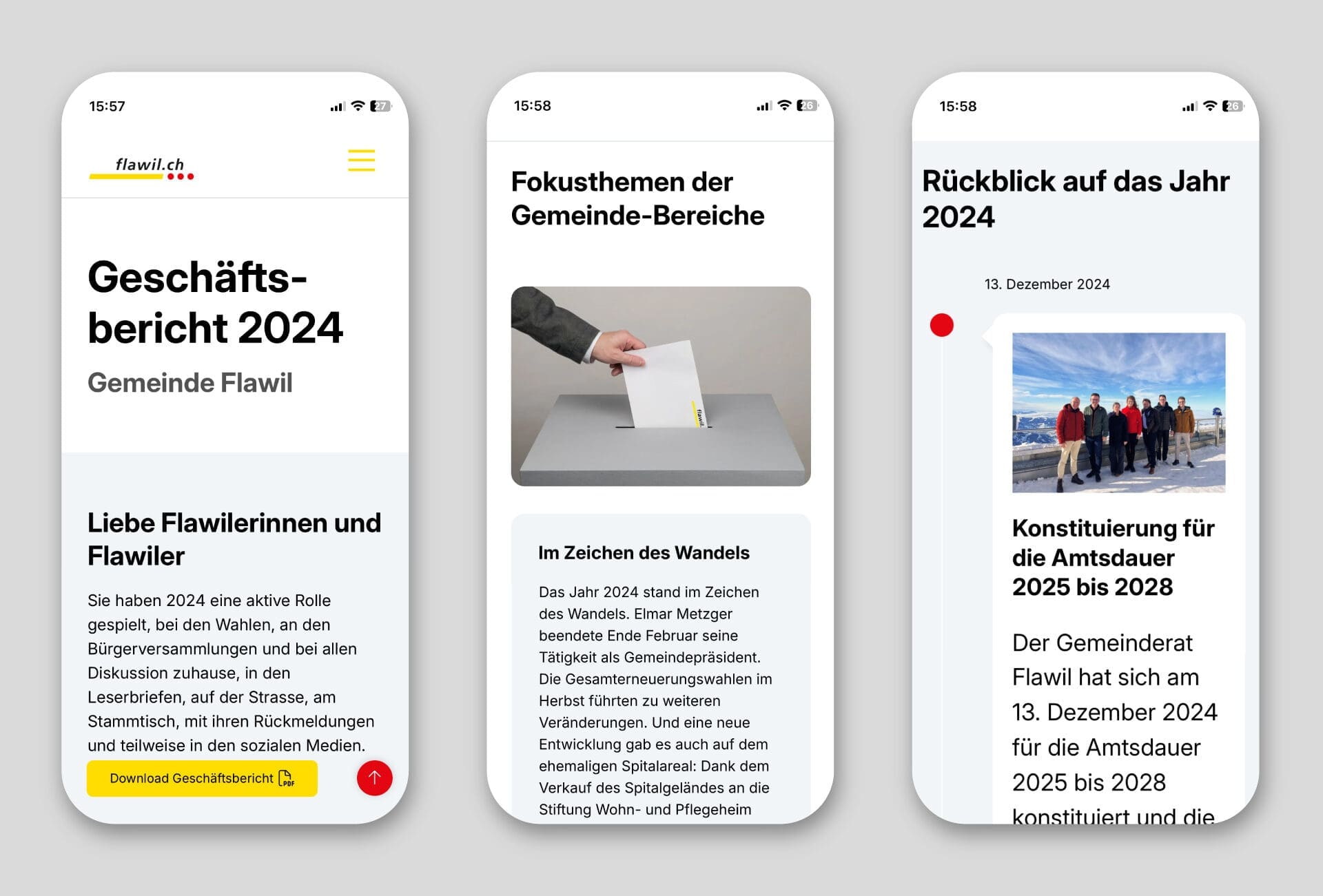 Online Jahresbericht Gemeinde